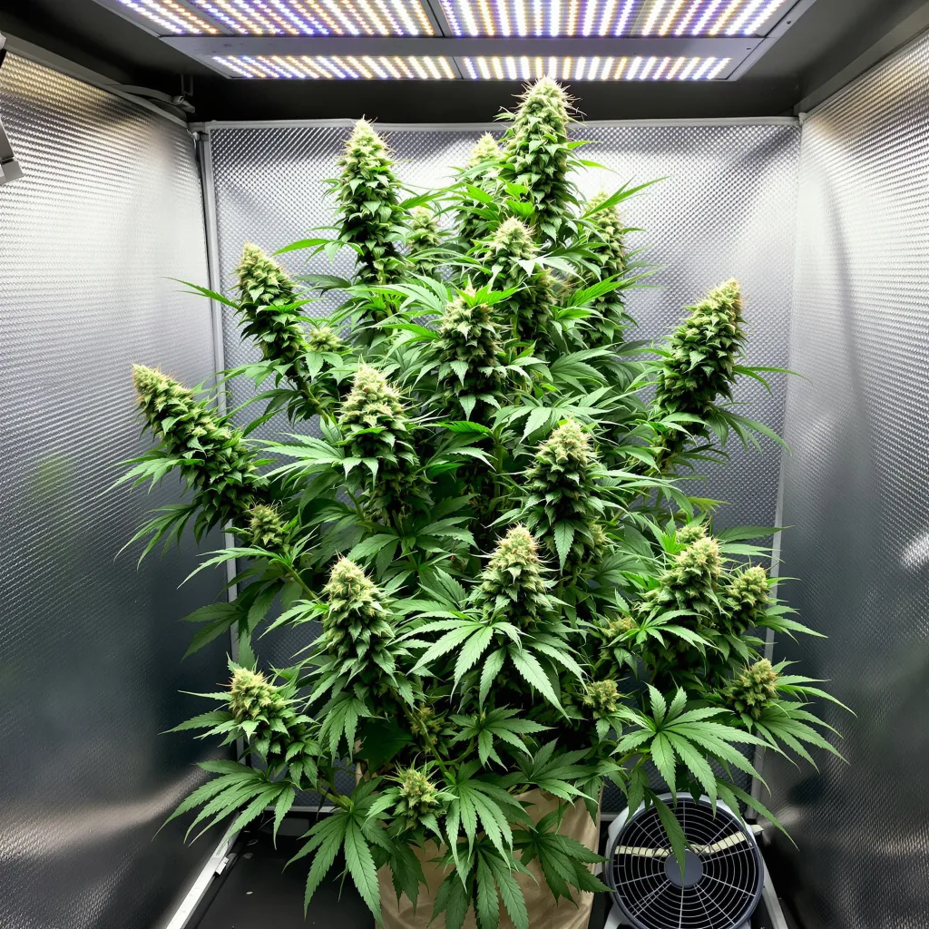 Canna-Tsu Kush Cannabispflanze in der Blütephase — 120-180 cm feminisiert