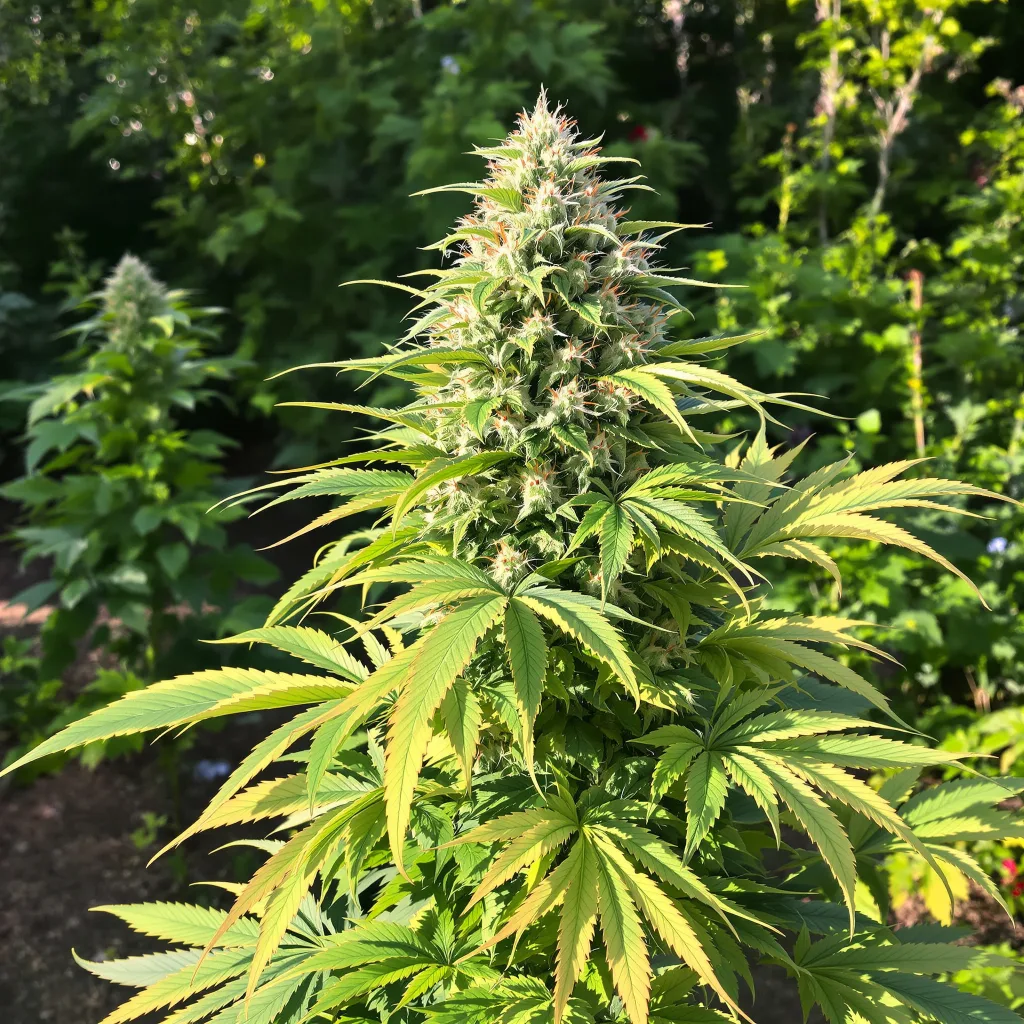 Capers 71% Indica / 29% Sativa — Blüte mit sichtbaren Trichomen