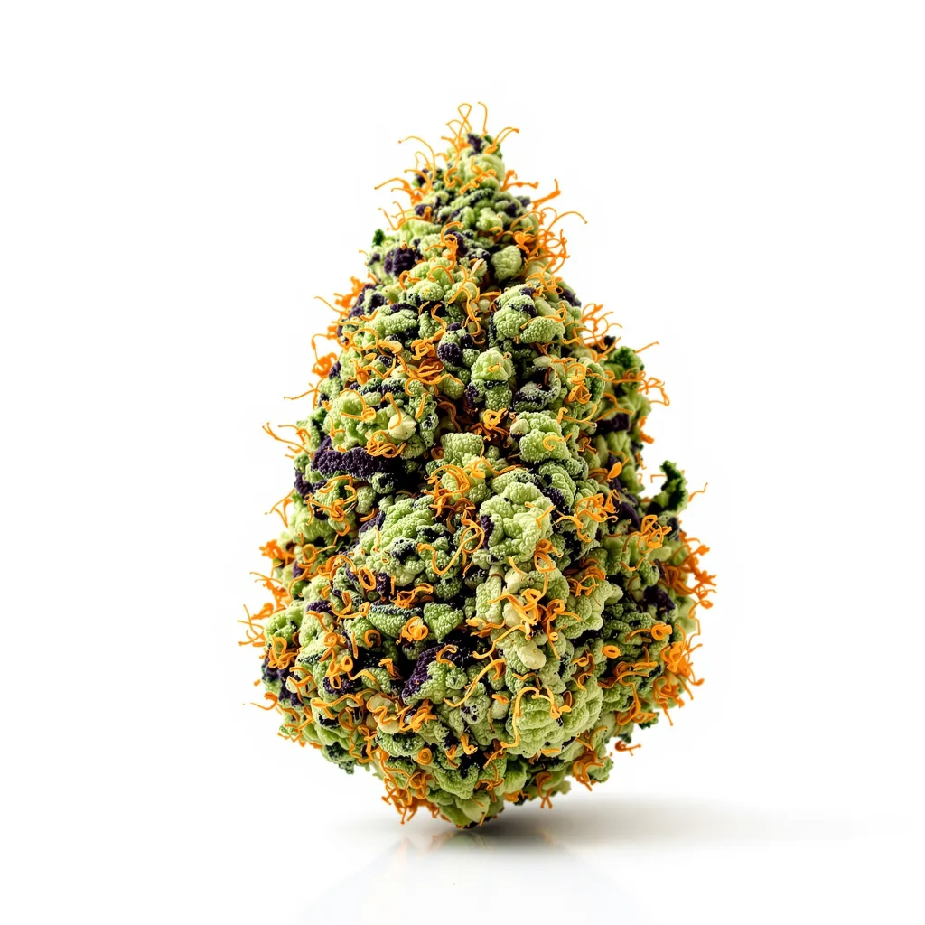Capers 71% Indica / 29% Sativa — Blüte mit sichtbaren Trichomen