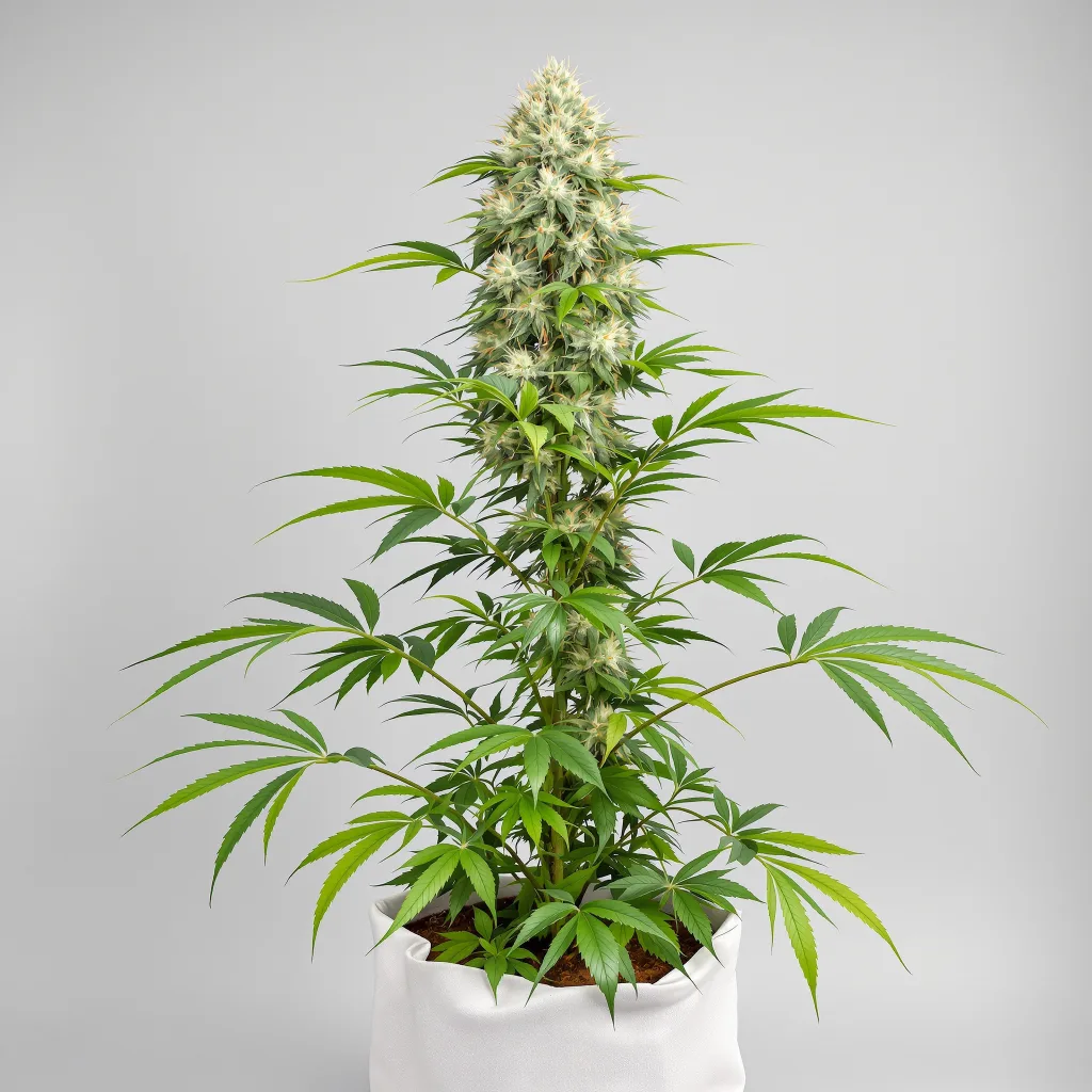 CBD Critical Cure Cannabisblüte Nahaufnahme mit helle Blüte mit niedrigem Harzgehalt