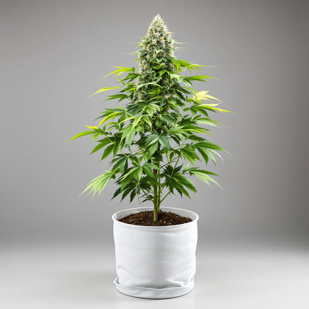CBD Moby Dick Cannabisblüte Nahaufnahme mit helle Blüte mit niedrigem Harzgehalt