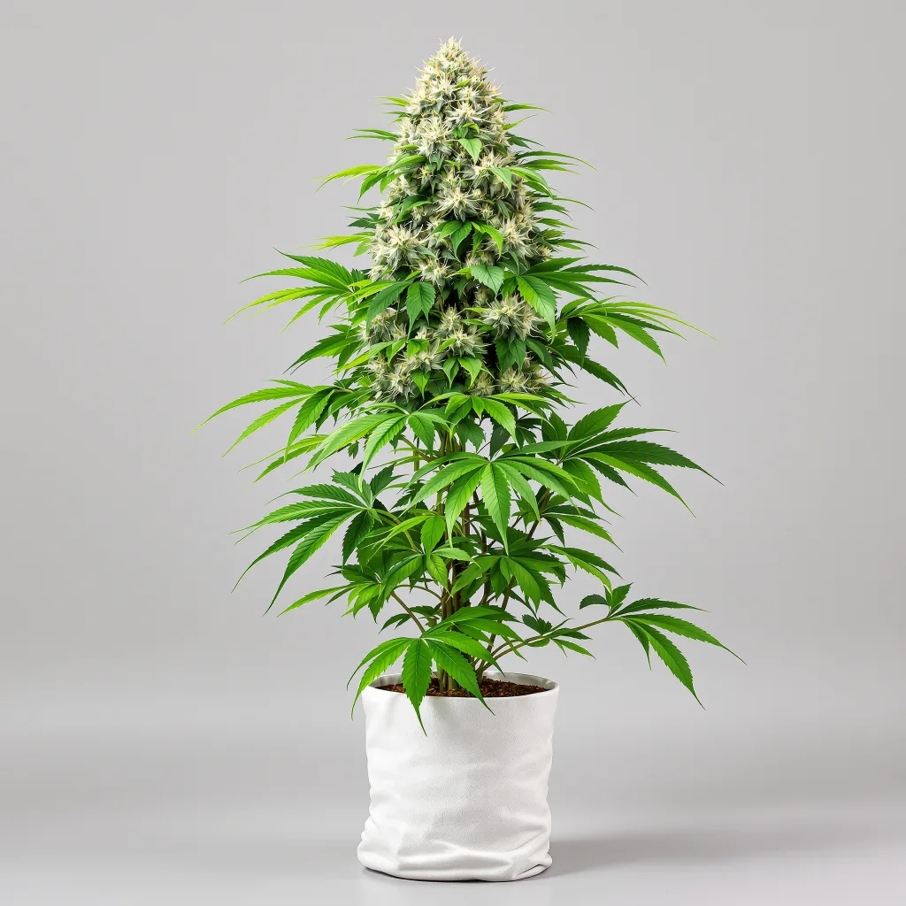 CBD Stress Killer Cannabisblüte Nahaufnahme mit helle Blüte mit niedrigem Harzgehalt