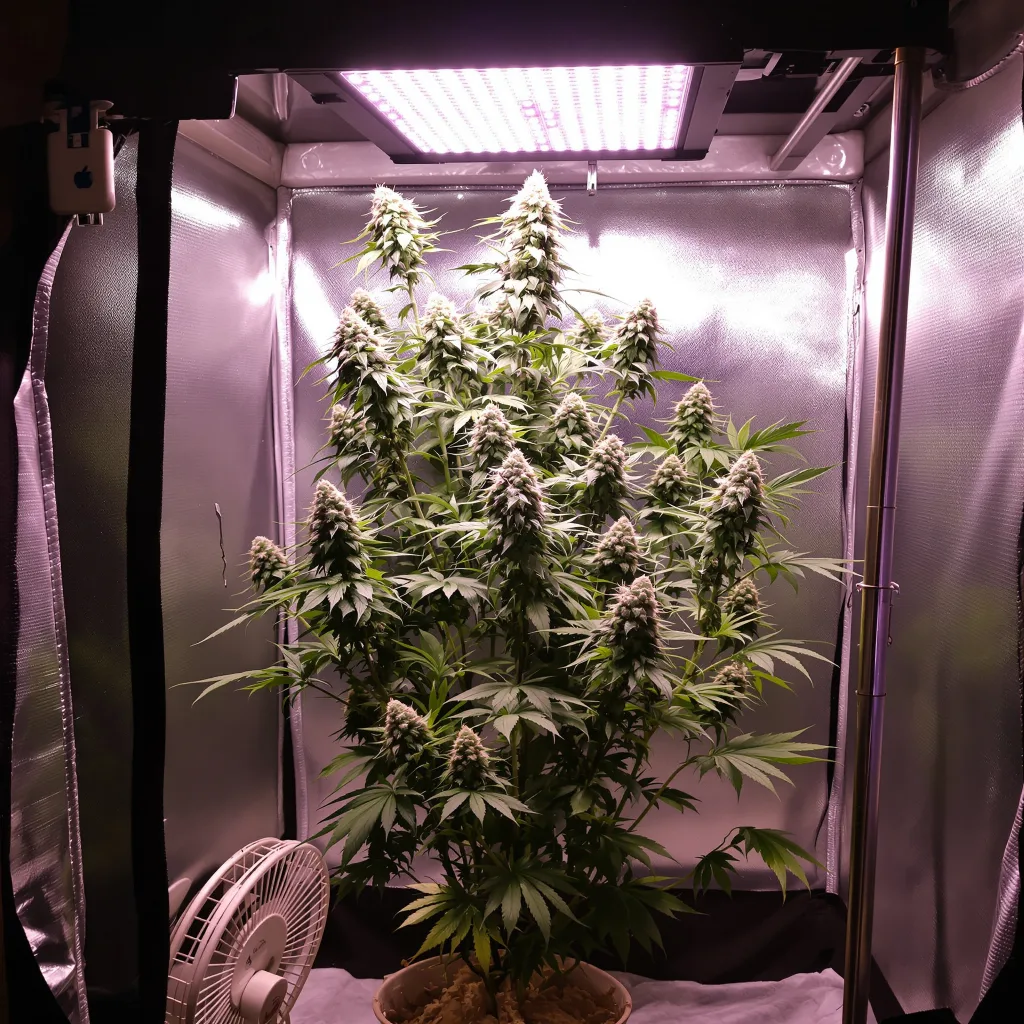 Cereal Milk Cannabispflanze in der Blütephase — 60-100 cm automatisch blühend