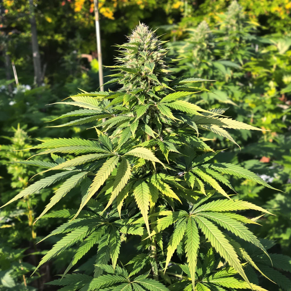 Chem Scout 86% Indica / 14% Sativa — Blüte mit sichtbaren Trichomen
