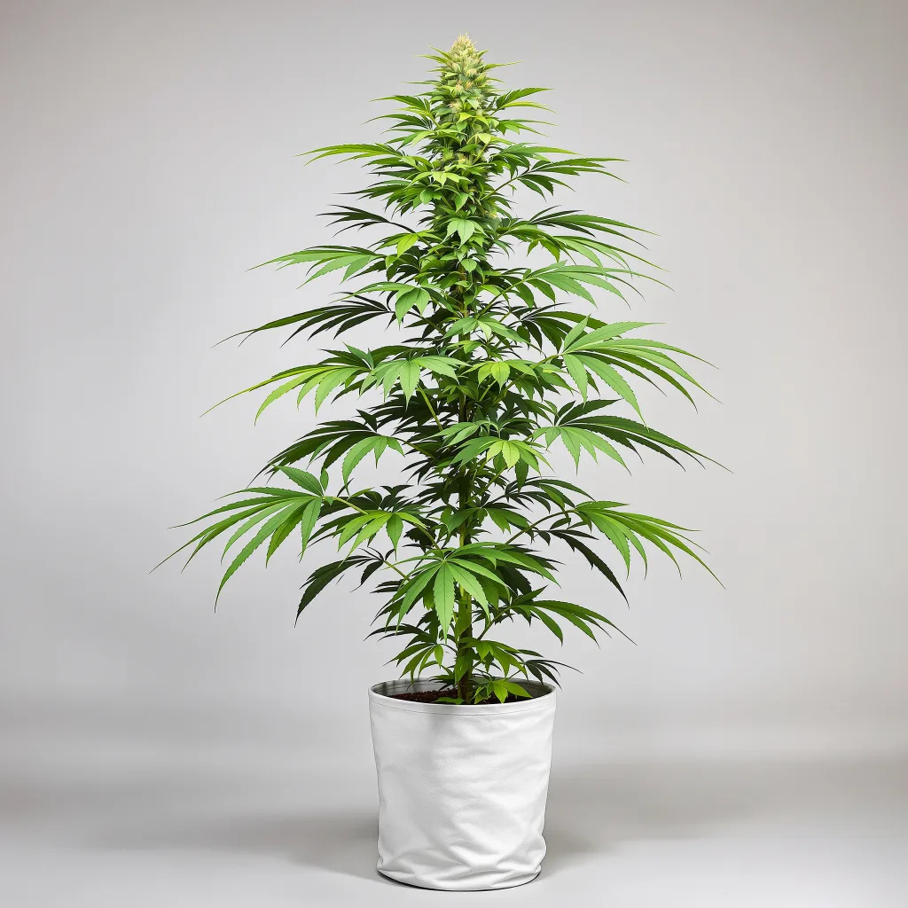 Cherry AK-47 Cannabisblüte Nahaufnahme mit luftige limonengrüne Struktur