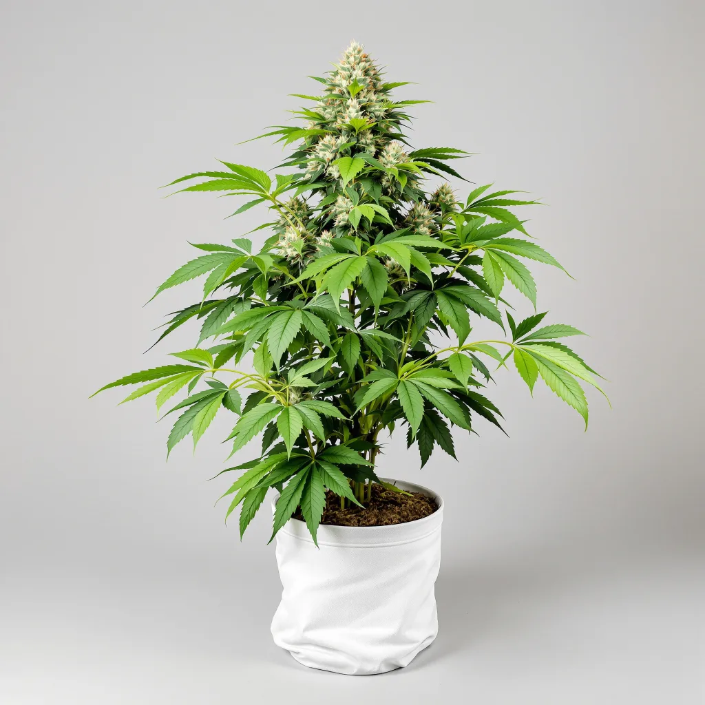 Chocolate Kush Cannabisblüte Nahaufnahme mit dichte violett getönte Kelche