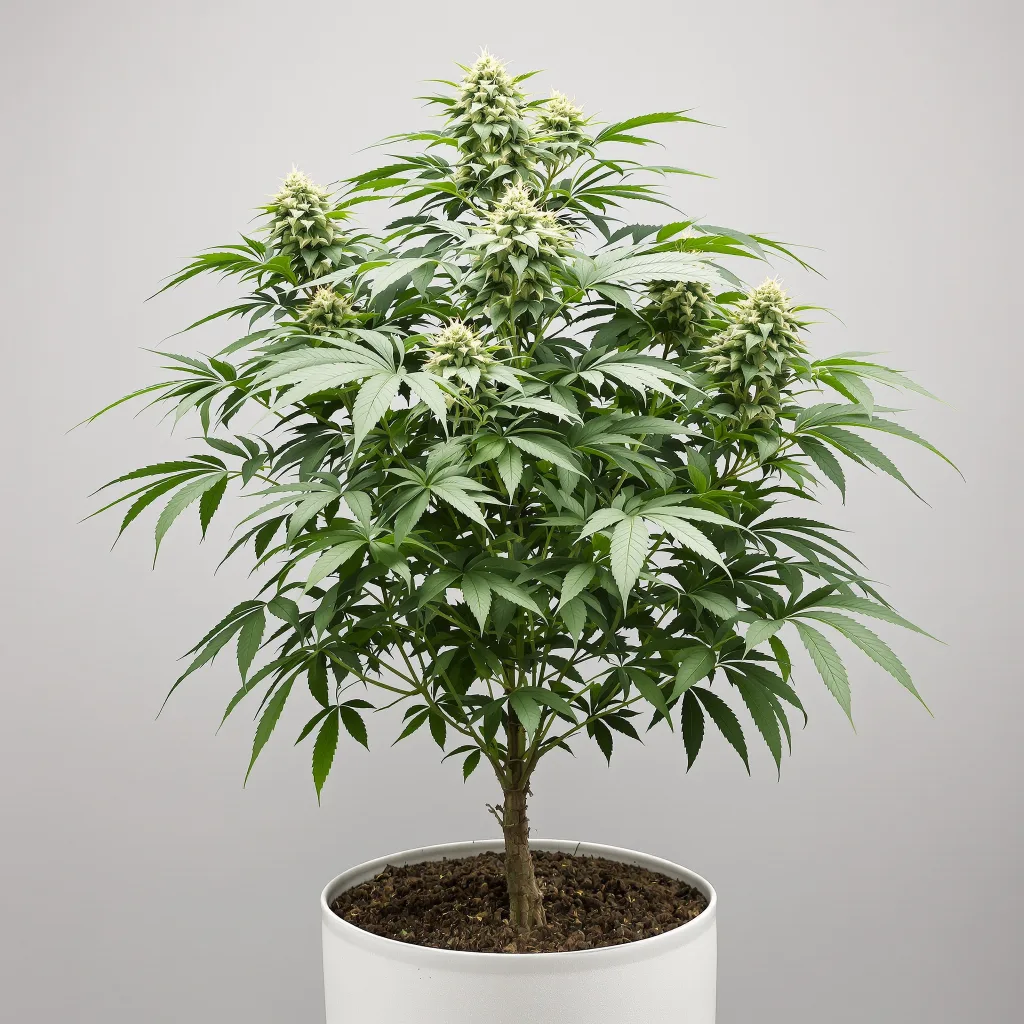 CHR Super OG Cannabisblüte Nahaufnahme mit dichte violett getönte Kelche
