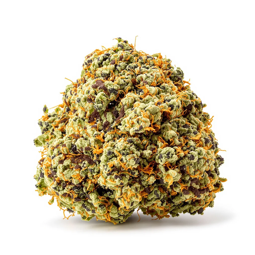 Chronic 81% Indica / 19% Sativa — Blüte mit sichtbaren Trichomen