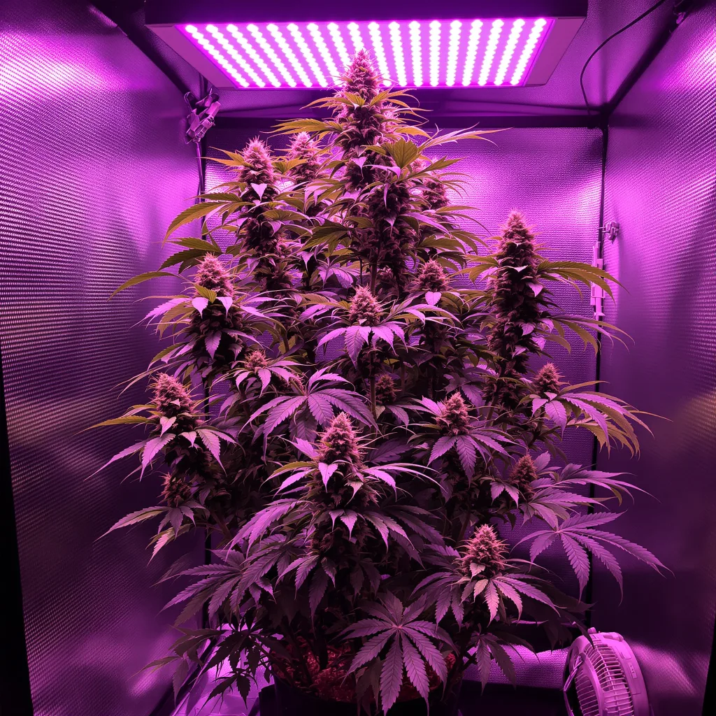 Cinderella's Dream 30% Indica / 70% Sativa — Blüte mit sichtbaren Trichomen