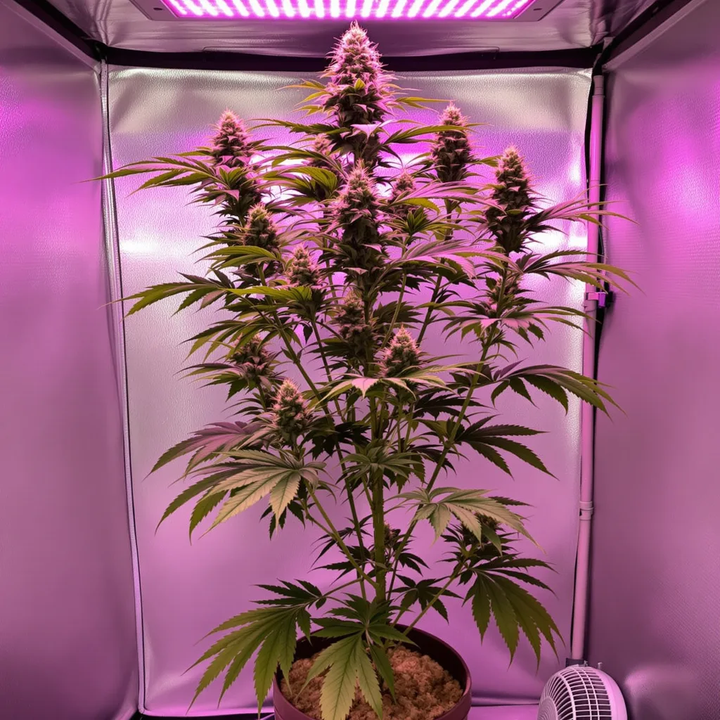 Citrus Sap 20% Indica / 80% Sativa — Blüte mit sichtbaren Trichomen