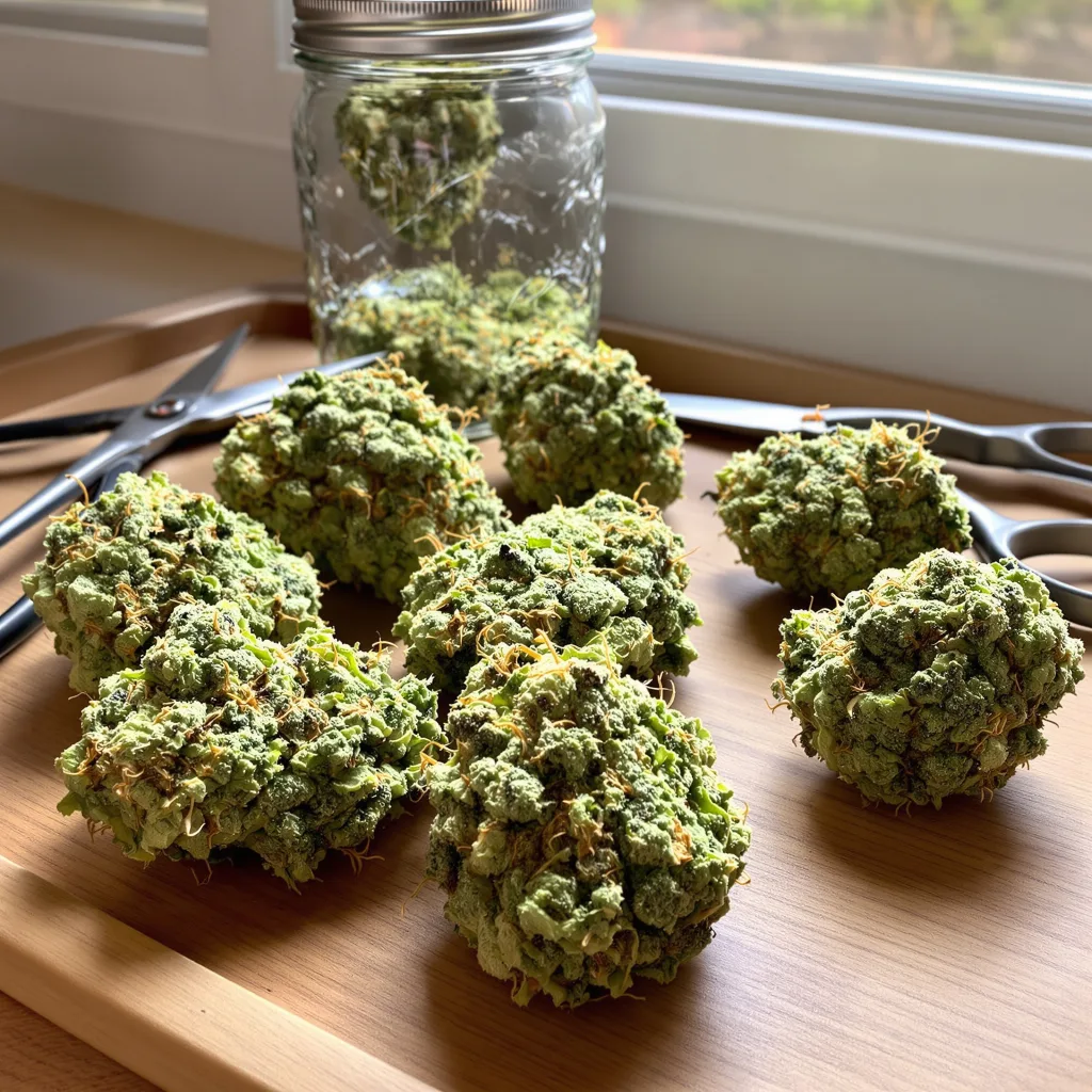 Coffee 12% Indica / 88% Sativa — Blüte mit sichtbaren Trichomen