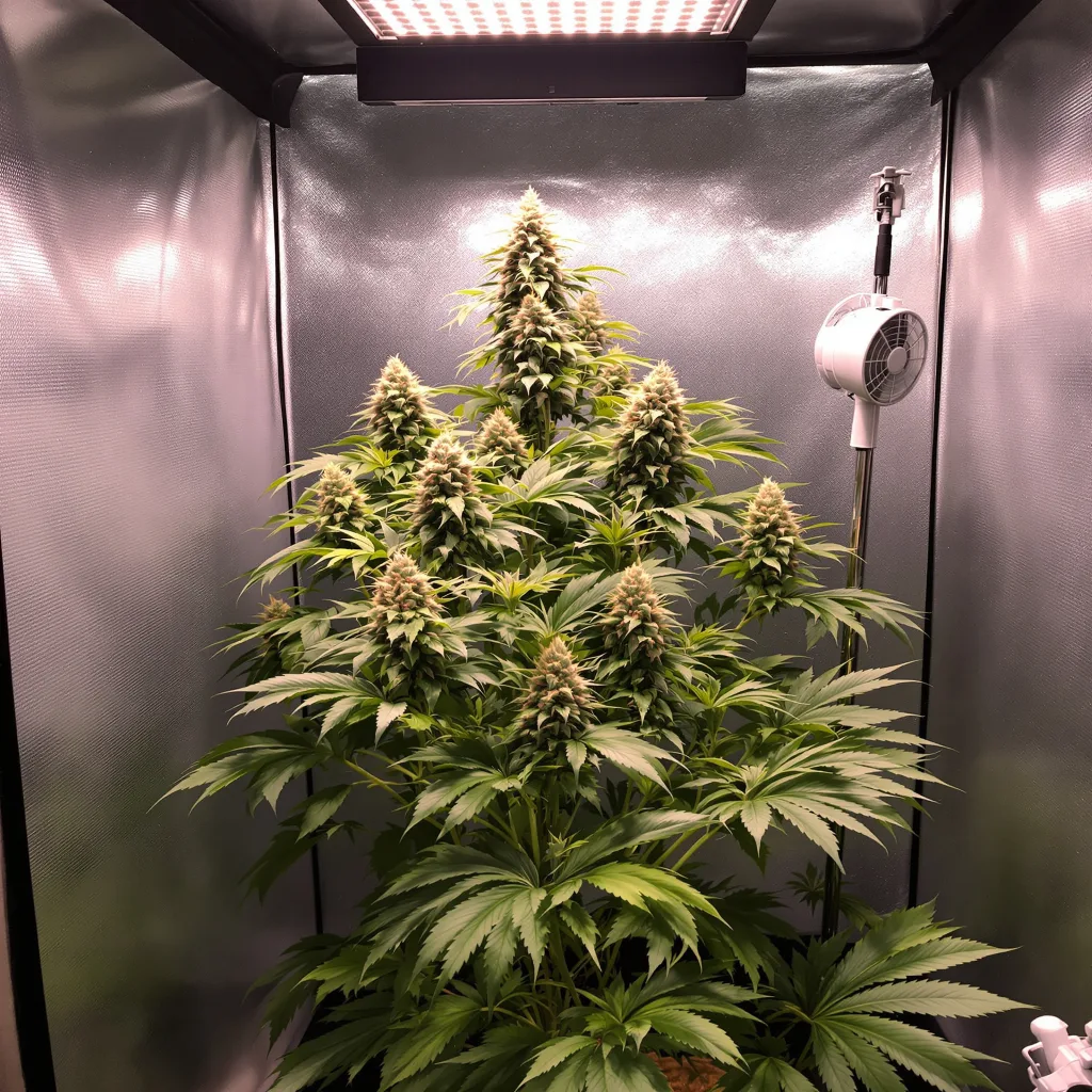 Coffee 12% Indica / 88% Sativa — Blüte mit sichtbaren Trichomen