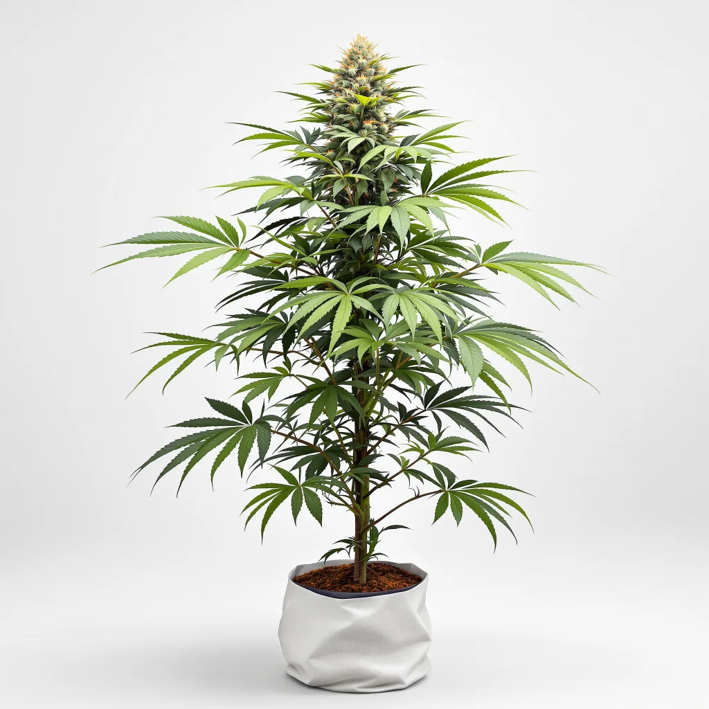 Colorado Clementines Cannabisblüte Nahaufnahme mit dichte violett getönte Kelche