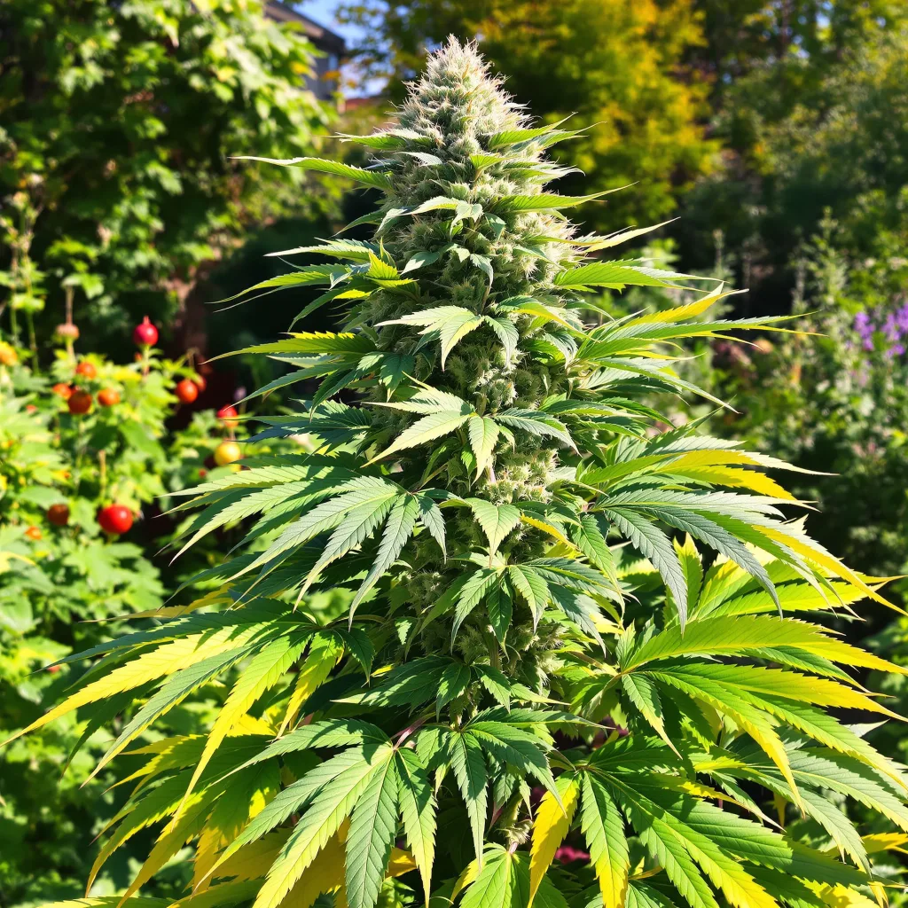 Colorado Clementines 79% Indica / 21% Sativa — Blüte mit sichtbaren Trichomen