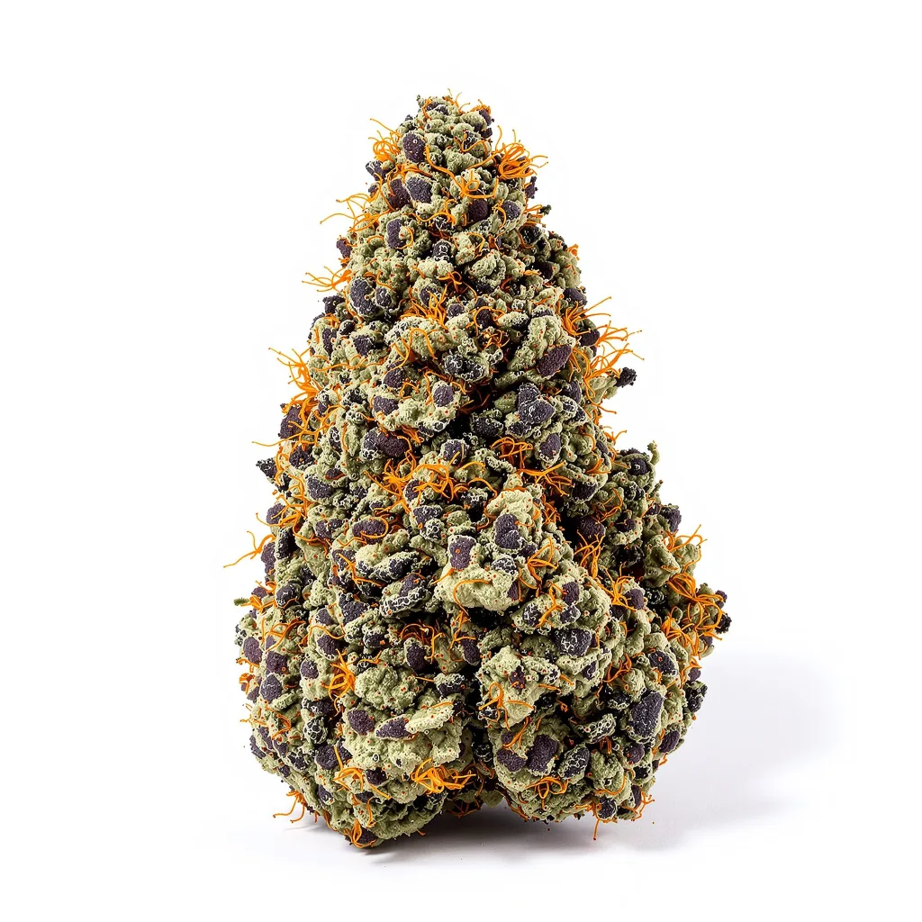 Colorado Clementines 79% Indica / 21% Sativa — Blüte mit sichtbaren Trichomen