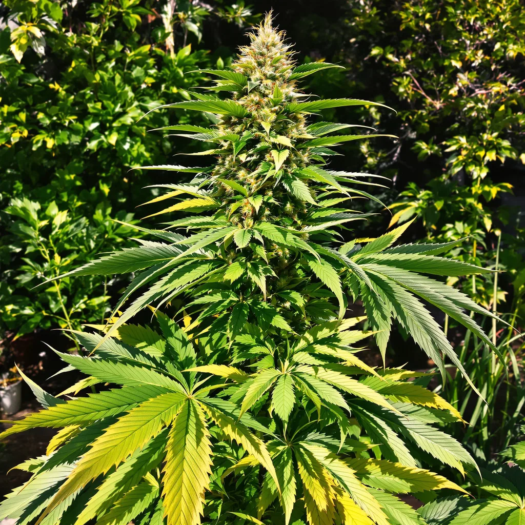 Conspiracy Kush 74% Indica / 26% Sativa — Blüte mit sichtbaren Trichomen