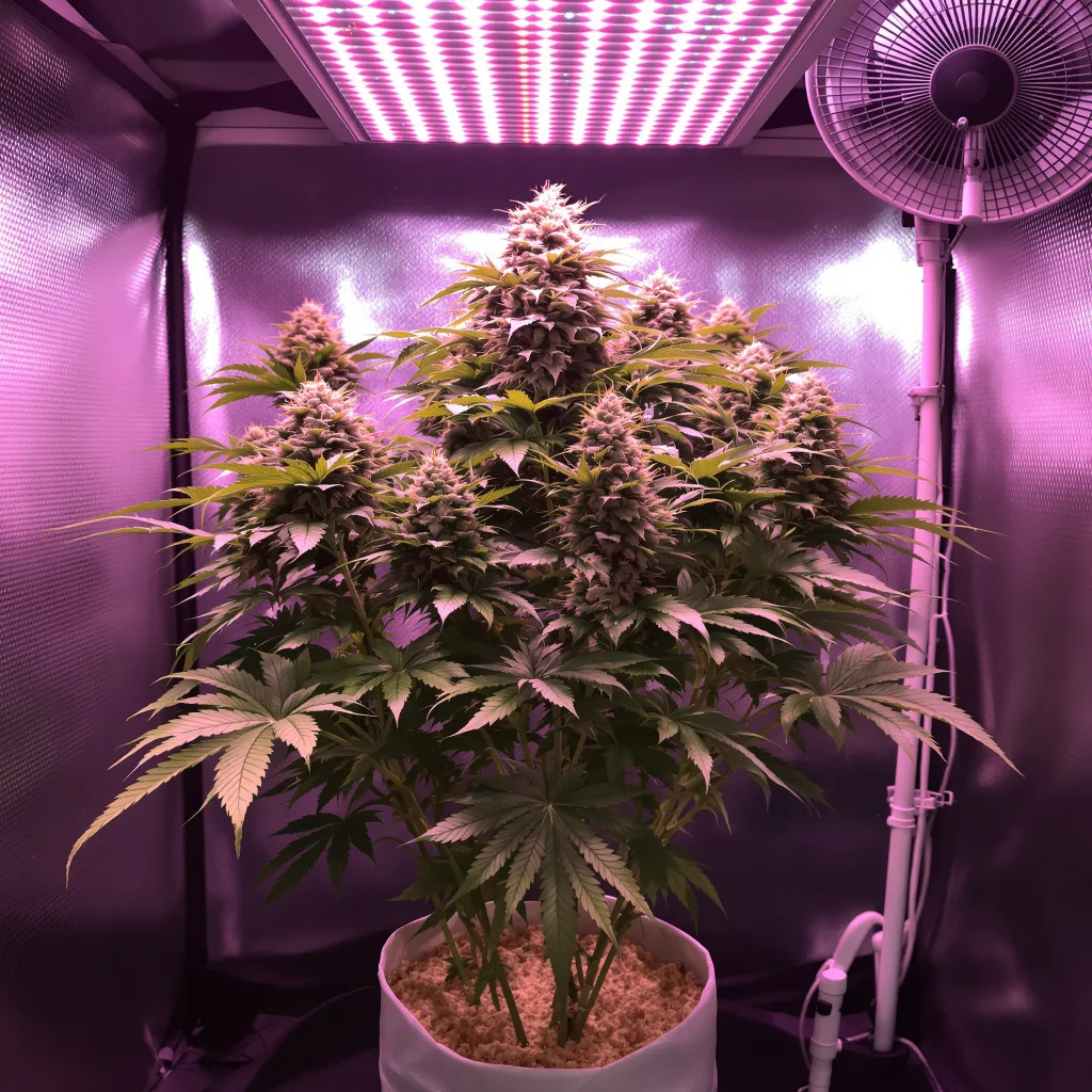 Cookie Jar 72% Indica / 28% Sativa — Blüte mit sichtbaren Trichomen