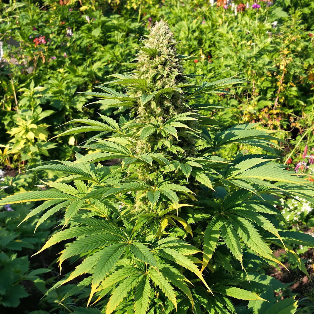 Cookie Jar 72% Indica / 28% Sativa — Blüte mit sichtbaren Trichomen