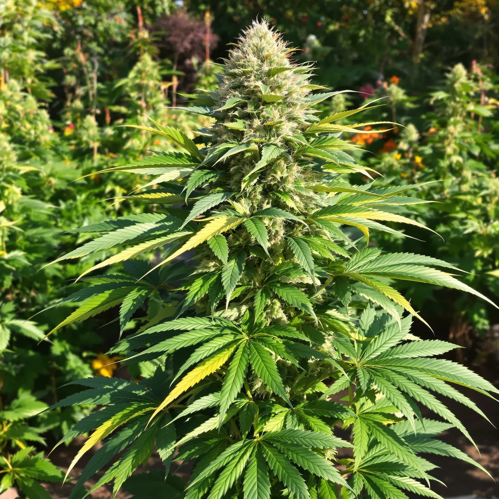 Cookie Monster 84% Indica / 16% Sativa — Blüte mit sichtbaren Trichomen