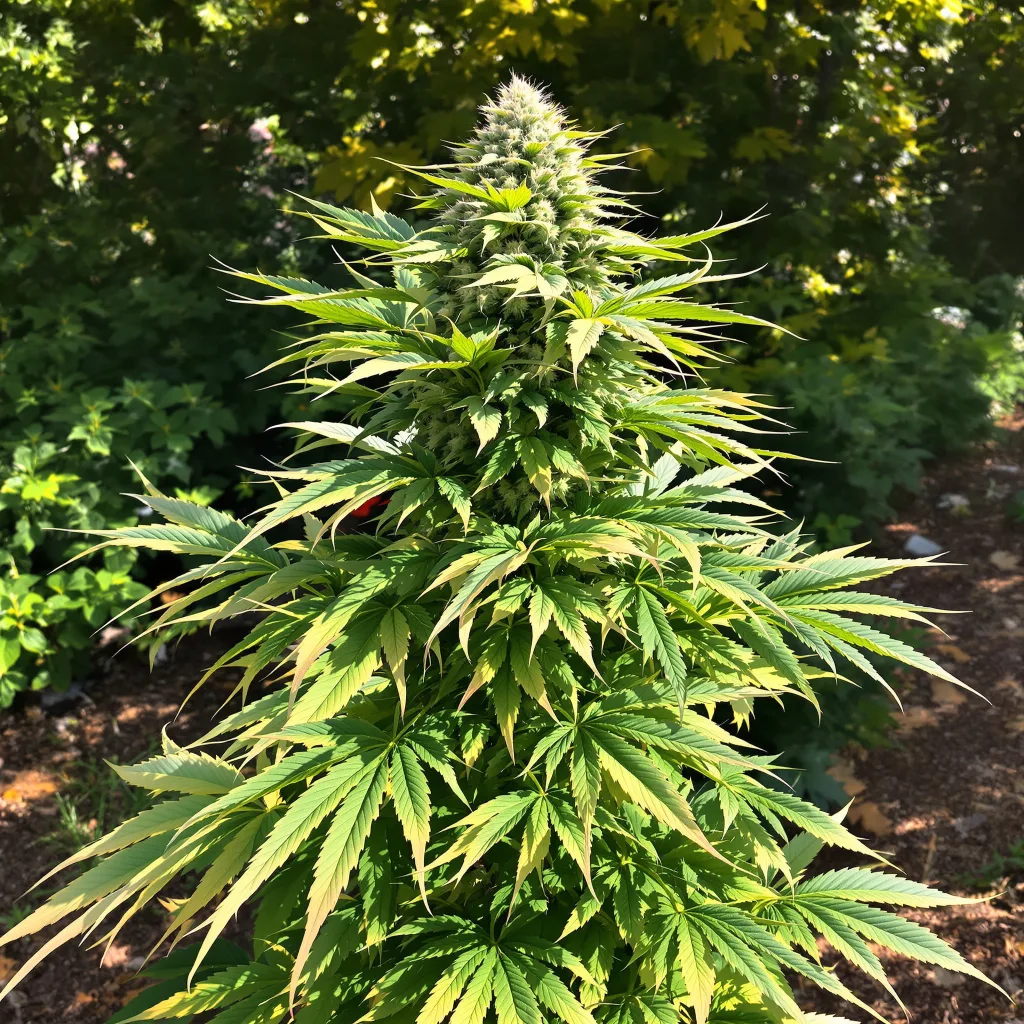 Cookies Kush 84% Indica / 16% Sativa — Blüte mit sichtbaren Trichomen
