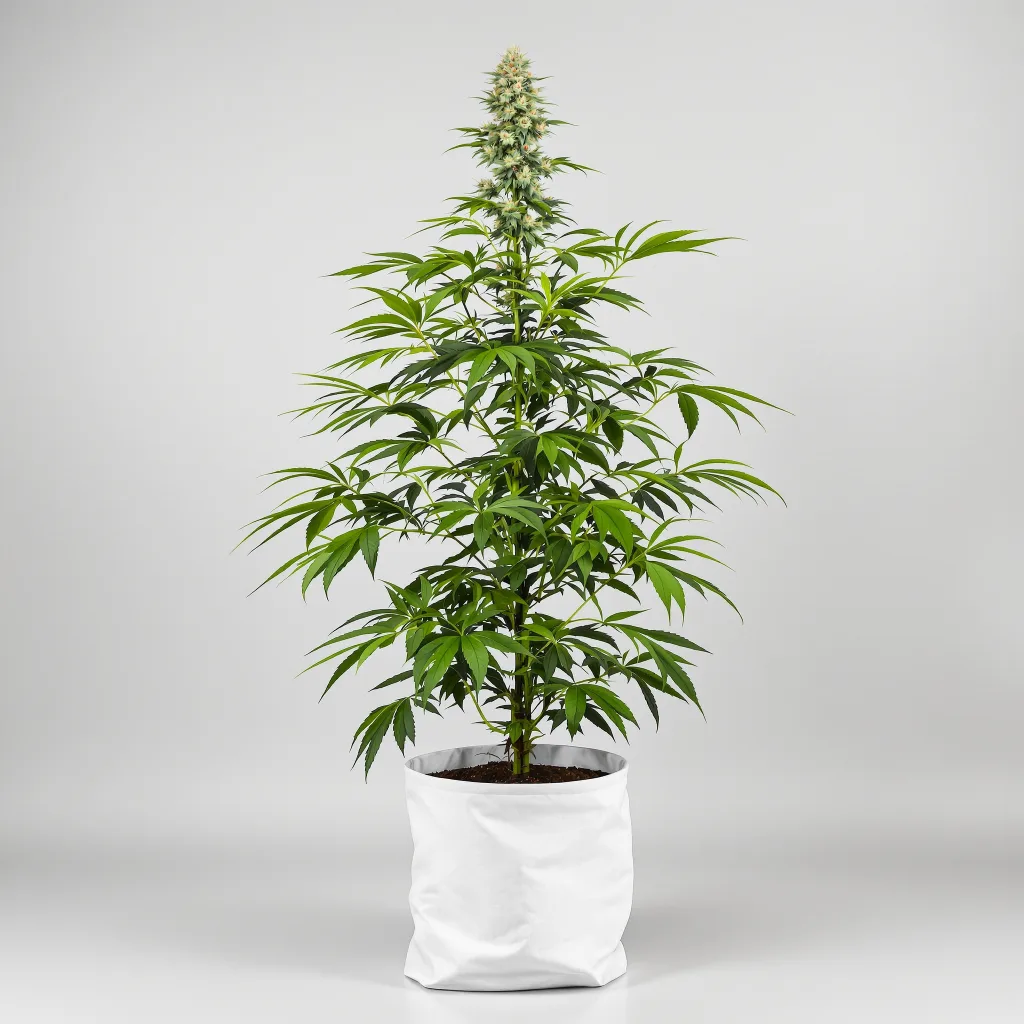 Corkscrew Cannabisblüte Nahaufnahme mit ausgewogene Blütenstruktur mit eisigen Trichomen