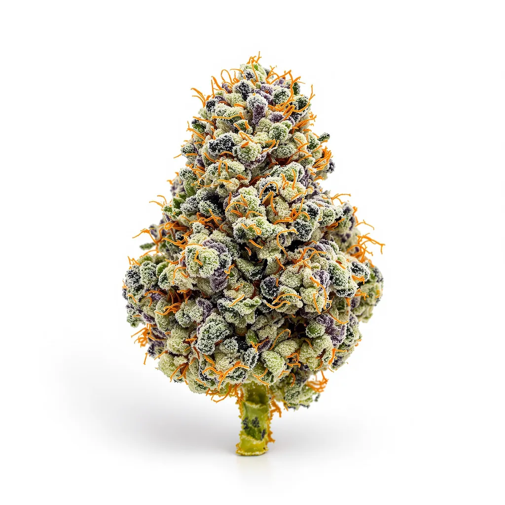 Couch Lock Mixpack 49% Indica / 51% Sativa — Blüte mit sichtbaren Trichomen