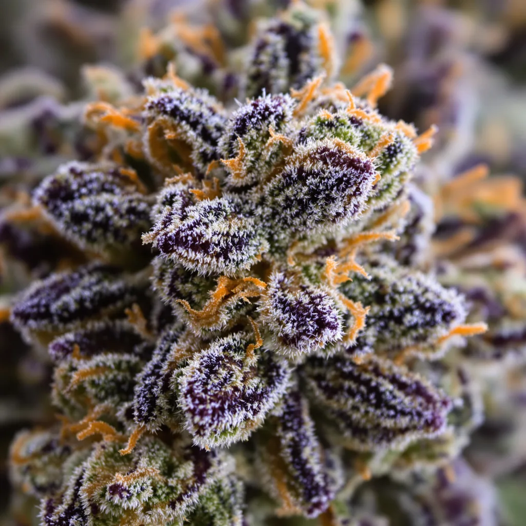 Cream Caramel Cannabispflanze in der Blütephase — 60-100 cm automatisch blühend