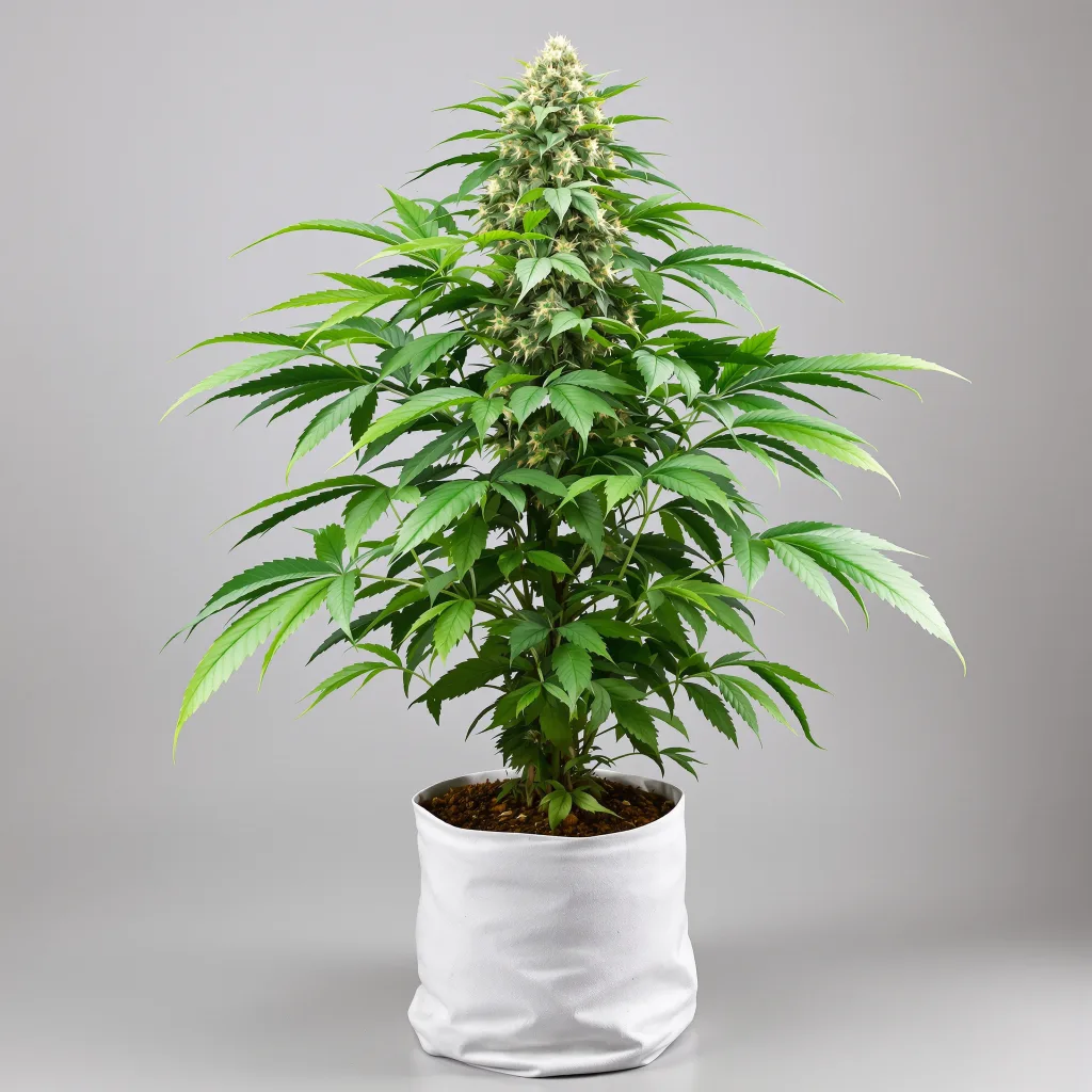 Critical Bilbo Cannabisblüte Nahaufnahme mit dichte violett getönte Kelche
