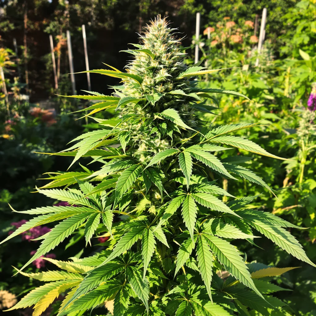Critical Sensi Star 86% Indica / 14% Sativa — Blüte mit sichtbaren Trichomen