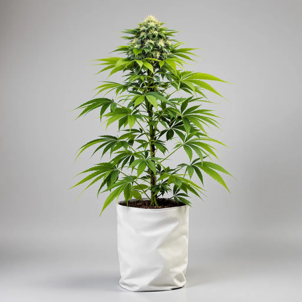 Crown OG Cannabisblüte Nahaufnahme mit dichte violett getönte Kelche