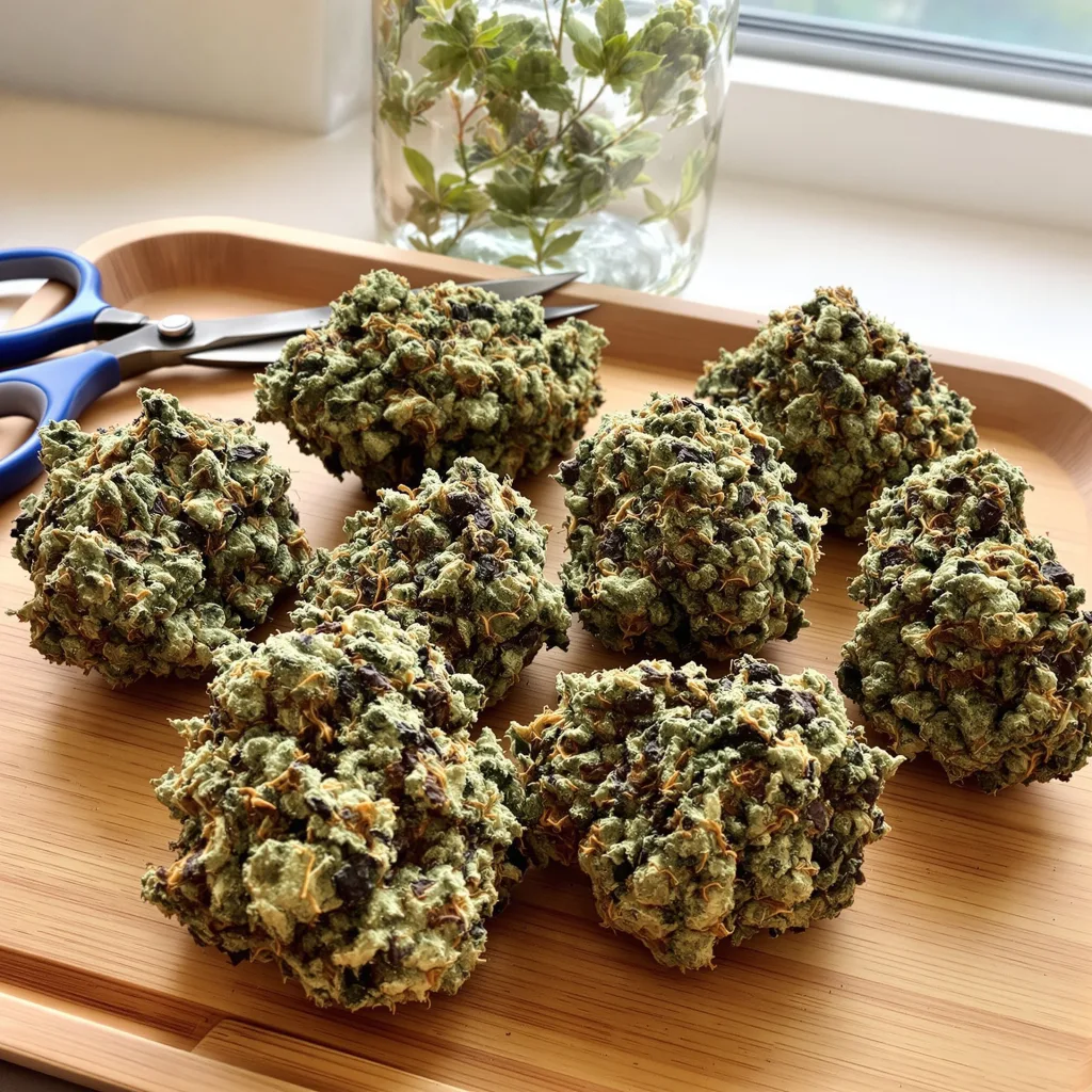 Dawgfather OG 88% Indica / 12% Sativa — Blüte mit sichtbaren Trichomen