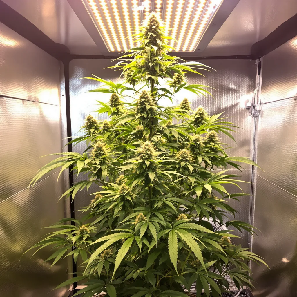 Deadly Sativas Mixpack 15% Indica / 85% Sativa — Blüte mit sichtbaren Trichomen