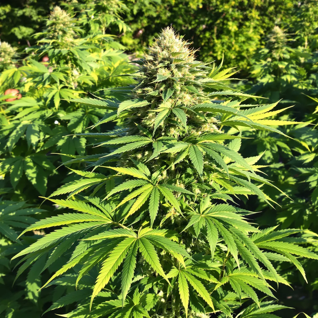 Death Bubba 70% Indica / 30% Sativa — Blüte mit sichtbaren Trichomen