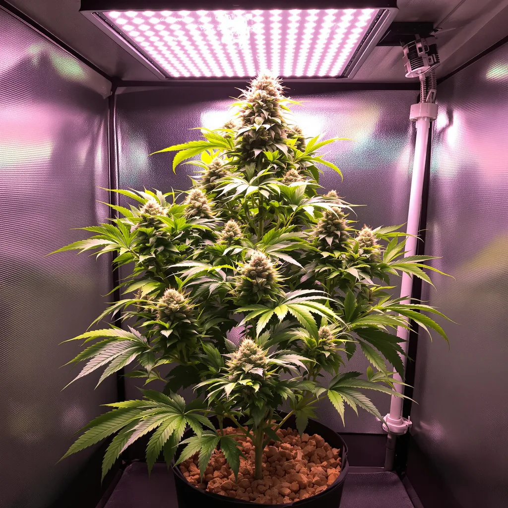 Deep Chunk 89% Indica / 11% Sativa — Blüte mit sichtbaren Trichomen