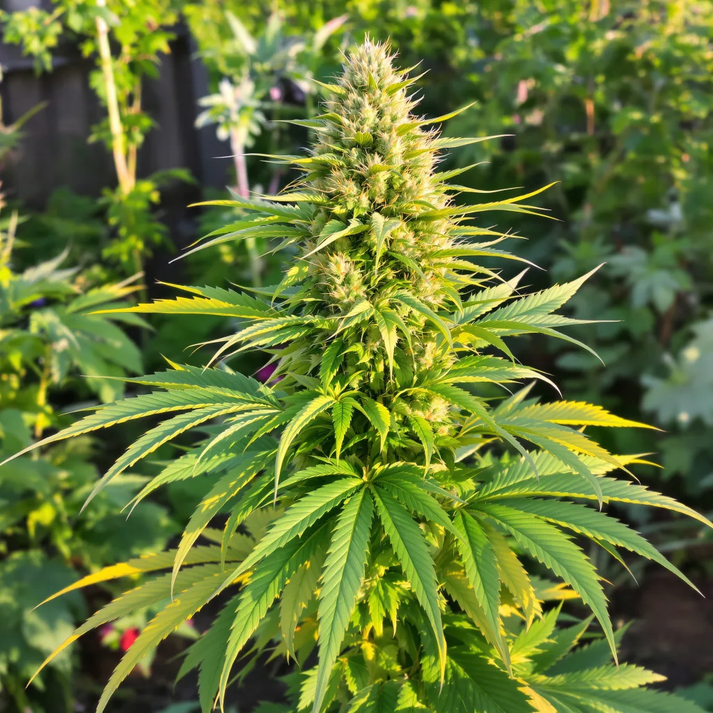 Deep Chunk 89% Indica / 11% Sativa — Blüte mit sichtbaren Trichomen