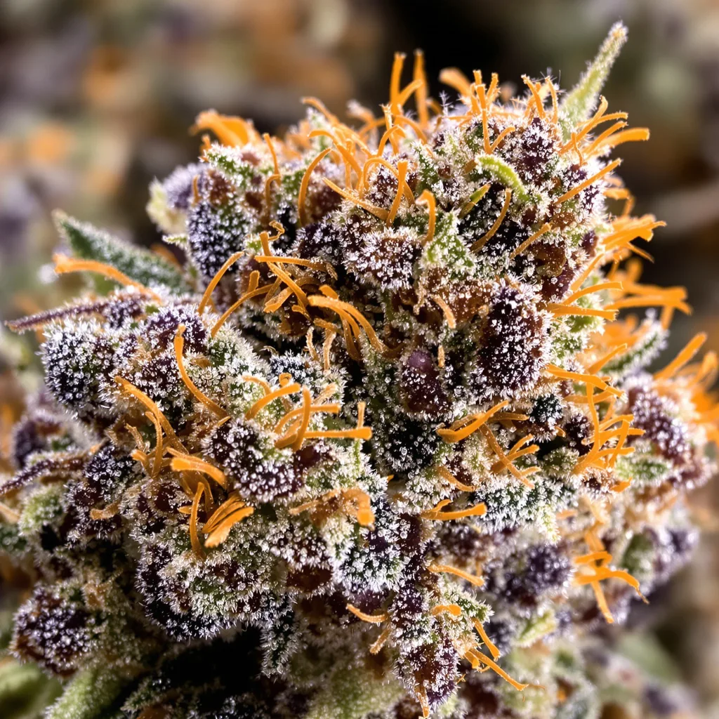 Deep Purple Cannabispflanze in der Blütephase — 60-100 cm automatisch blühend