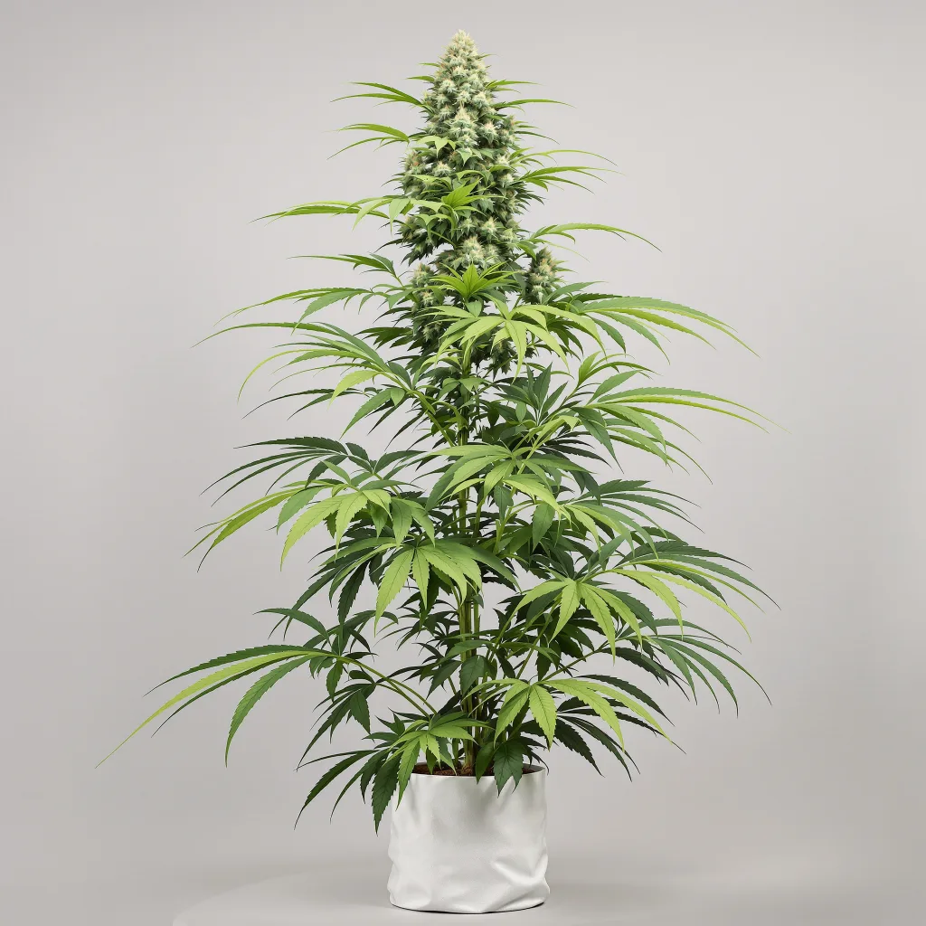 Diesel Cannabisblüte Nahaufnahme mit luftige limonengrüne Struktur