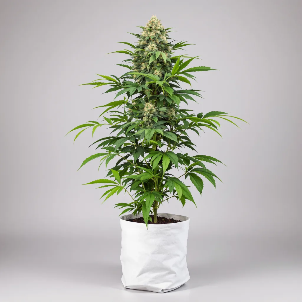 Disney Blue Cannabisblüte Nahaufnahme mit dichte violett getönte Kelche