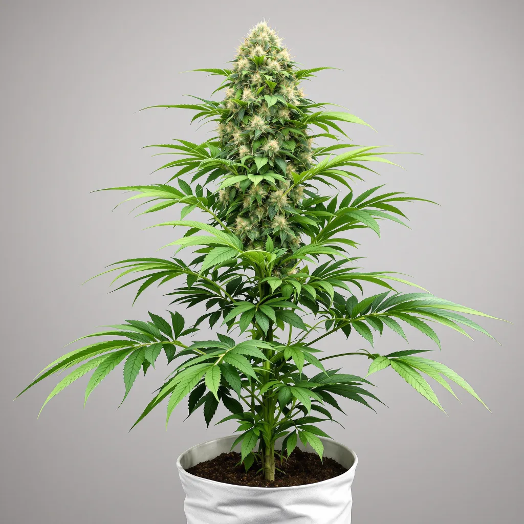 DJ Short Blueberry Cannabisblüte Nahaufnahme mit dichte violett getönte Kelche