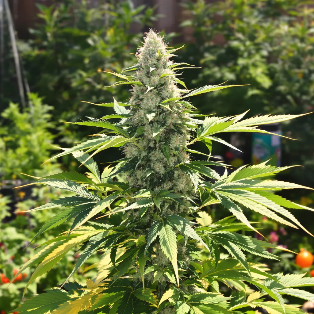 Dogwalker OG 78% Indica / 22% Sativa — Blüte mit sichtbaren Trichomen