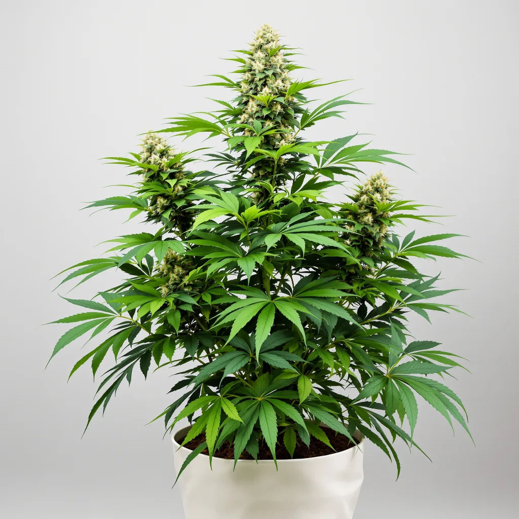 Dr. Funk Cannabisblüte Nahaufnahme mit dichte violett getönte Kelche