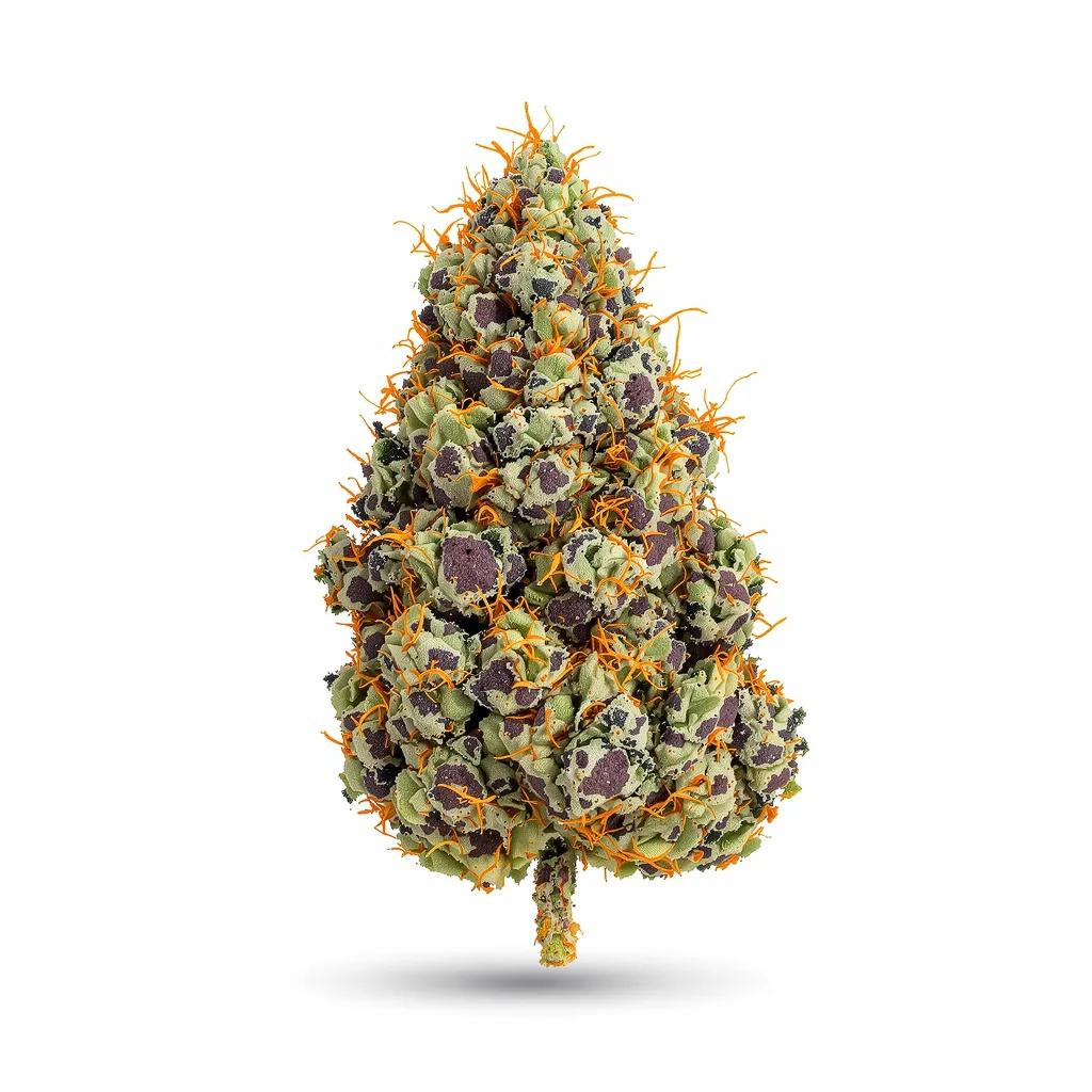 Dream Police 73% Indica / 27% Sativa — Blüte mit sichtbaren Trichomen