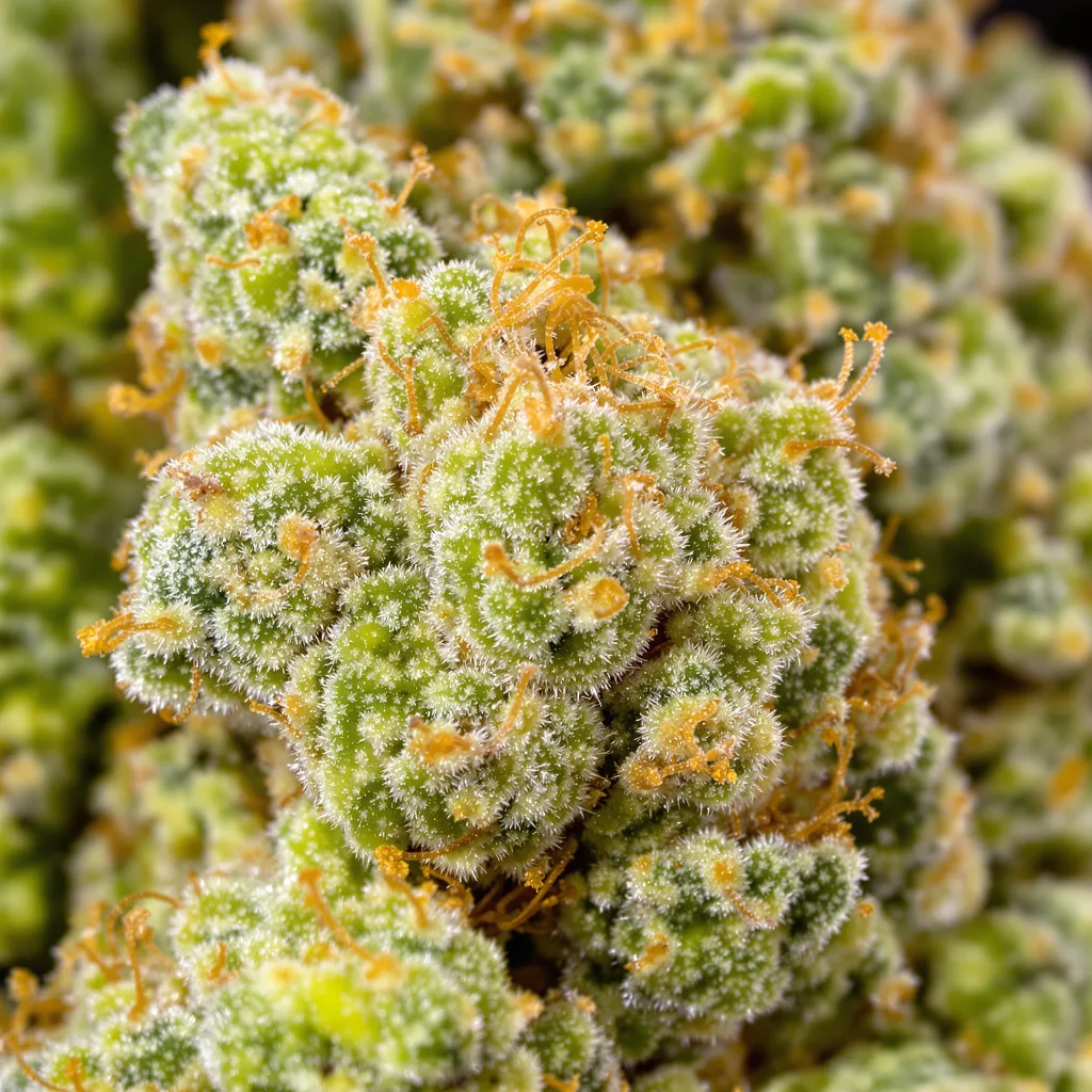 Durban Poison Cannabispflanze in der Blütephase — 60-100 cm automatisch blühend