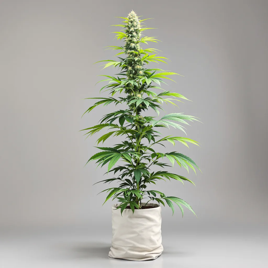 East Coast Sour Diesel Cannabisblüte Nahaufnahme mit luftige limonengrüne Struktur