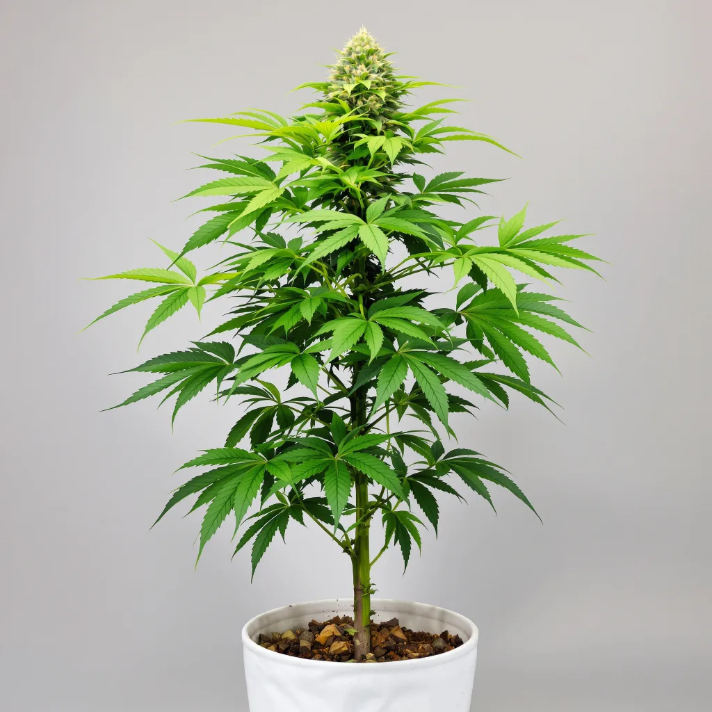 Ecto Cooler Cannabisblüte Nahaufnahme mit dichte violett getönte Kelche