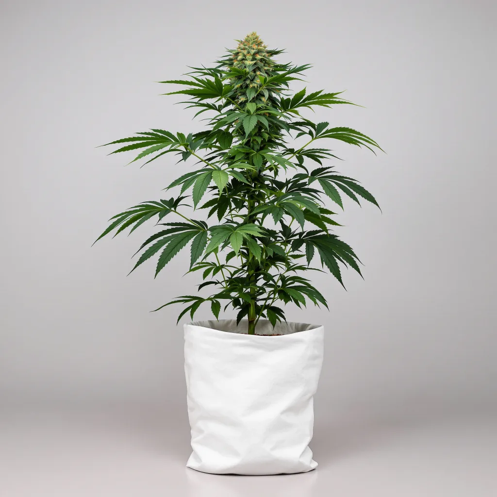 Electric Blue Cannabisblüte Nahaufnahme mit dichte violett getönte Kelche