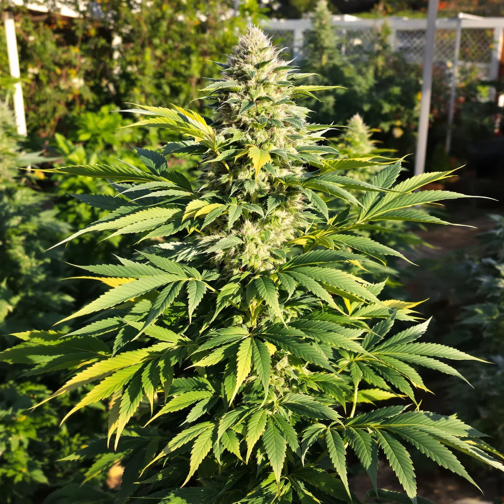 Enemy of the State 85% Indica / 15% Sativa — Blüte mit sichtbaren Trichomen