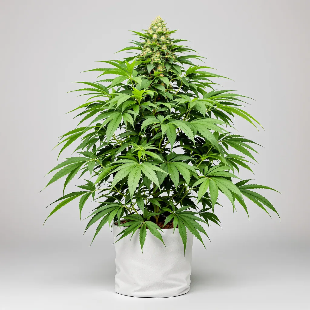 Extreme OG Cannabisblüte Nahaufnahme mit dichte violett getönte Kelche