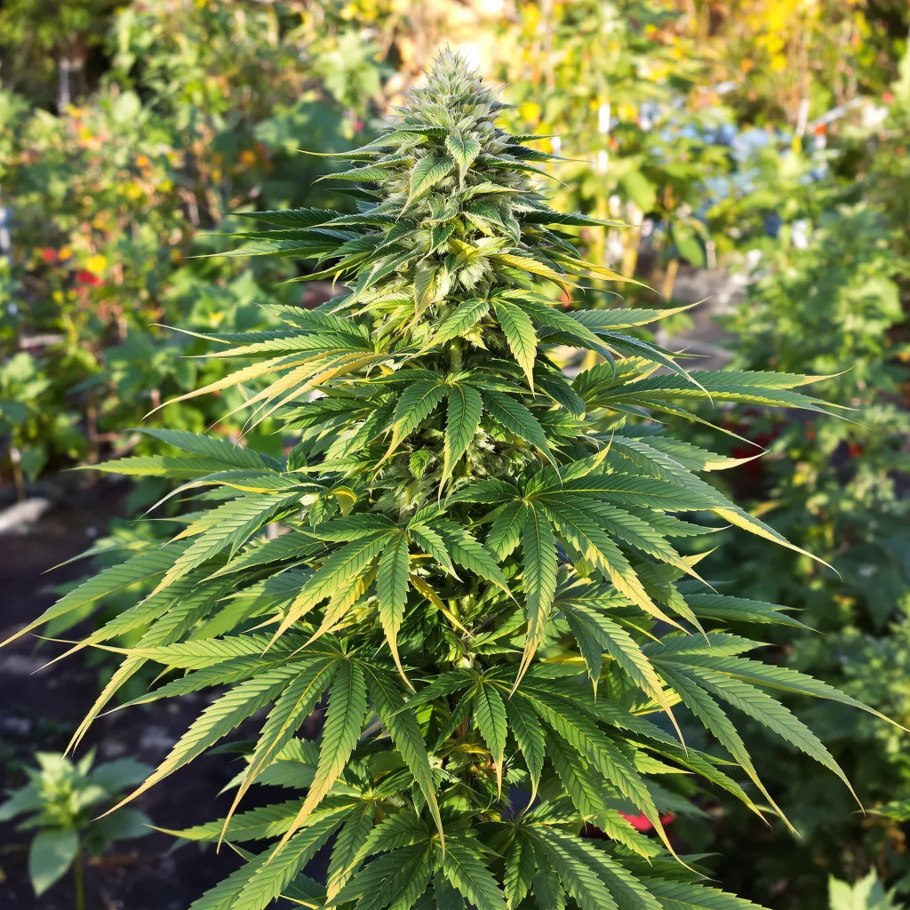 Extreme OG 70% Indica / 30% Sativa — Blüte mit sichtbaren Trichomen