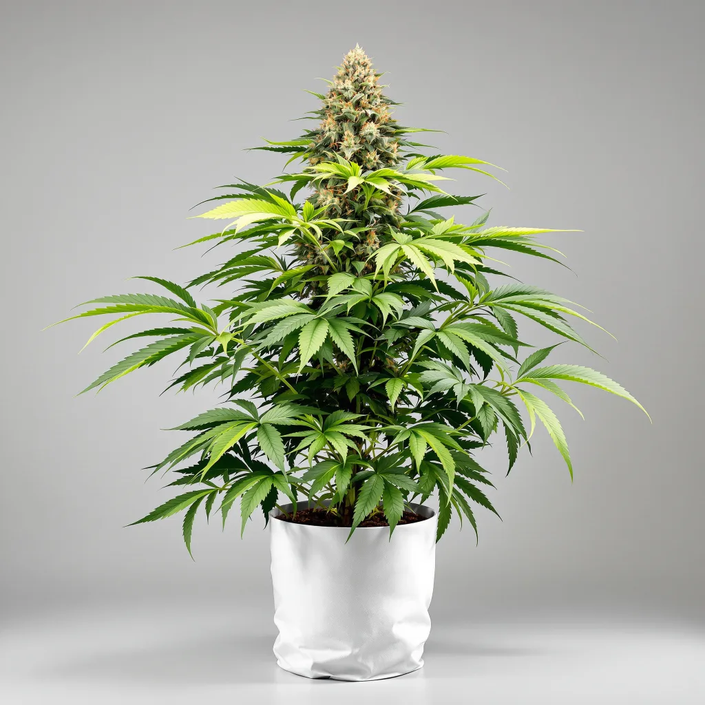 Fire OG Cannabisblüte Nahaufnahme mit dichte violett getönte Kelche